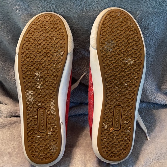 Red Coach sneakers - Picture 3 of 4